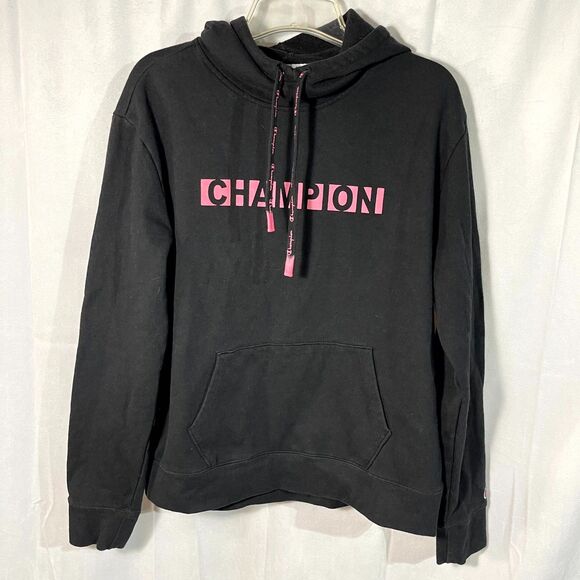 Champion Black‎ and Pink Sweatshirt Size L Womens - Picture 1 of 7